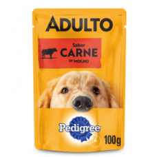 Sachê Pedigree Adulto Carne ao Molho 100g